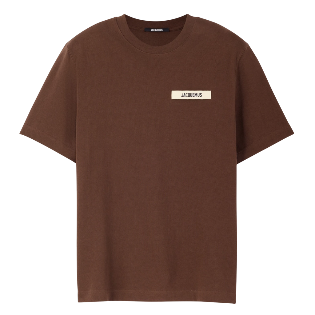 LE T-SHIRT GROS GRAIN JACQUEMUS DARK BROWN