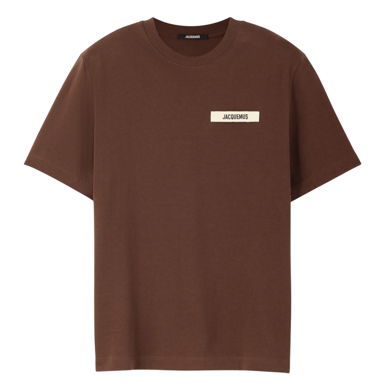 LE T-SHIRT GROS GRAIN JACQUEMUS DARK BROWN