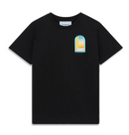 T-SHIRT CASABLANCA L'ARCHE COLORÉE NOIR