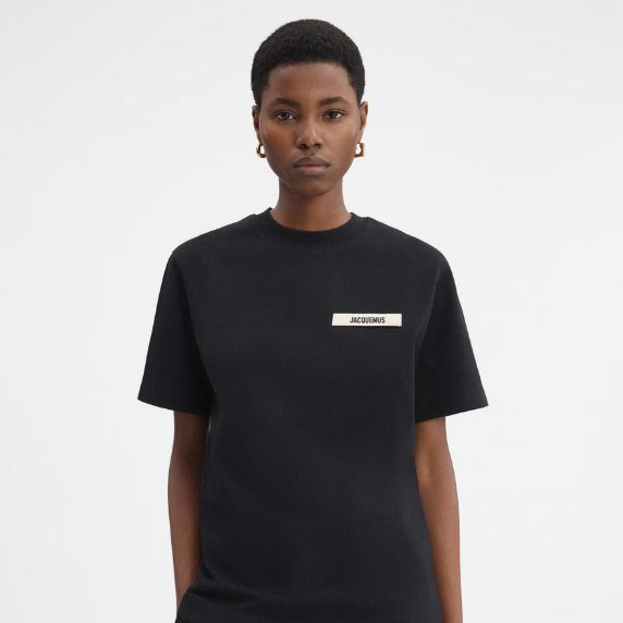 LE T-SHIRT GROS GRAIN JACQUEMUS BLACK