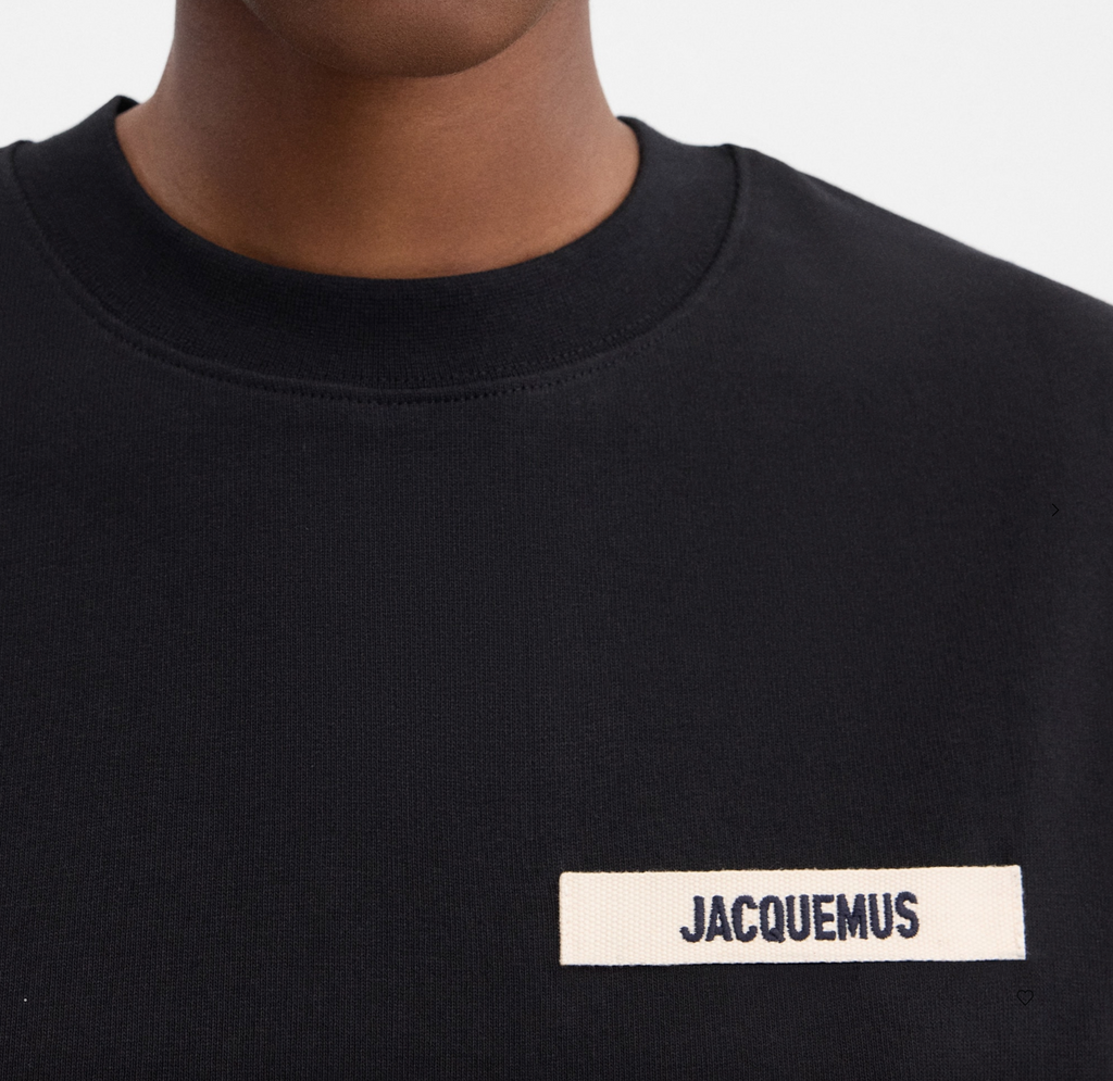 LE T-SHIRT GROS GRAIN JACQUEMUS BLACK