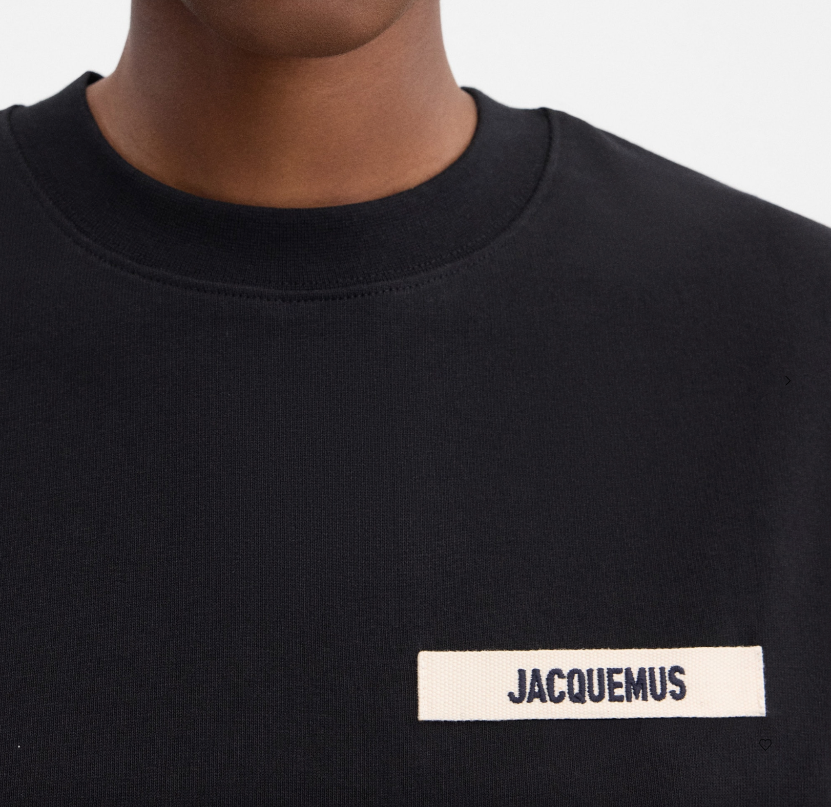 LE T-SHIRT GROS GRAIN JACQUEMUS BLACK