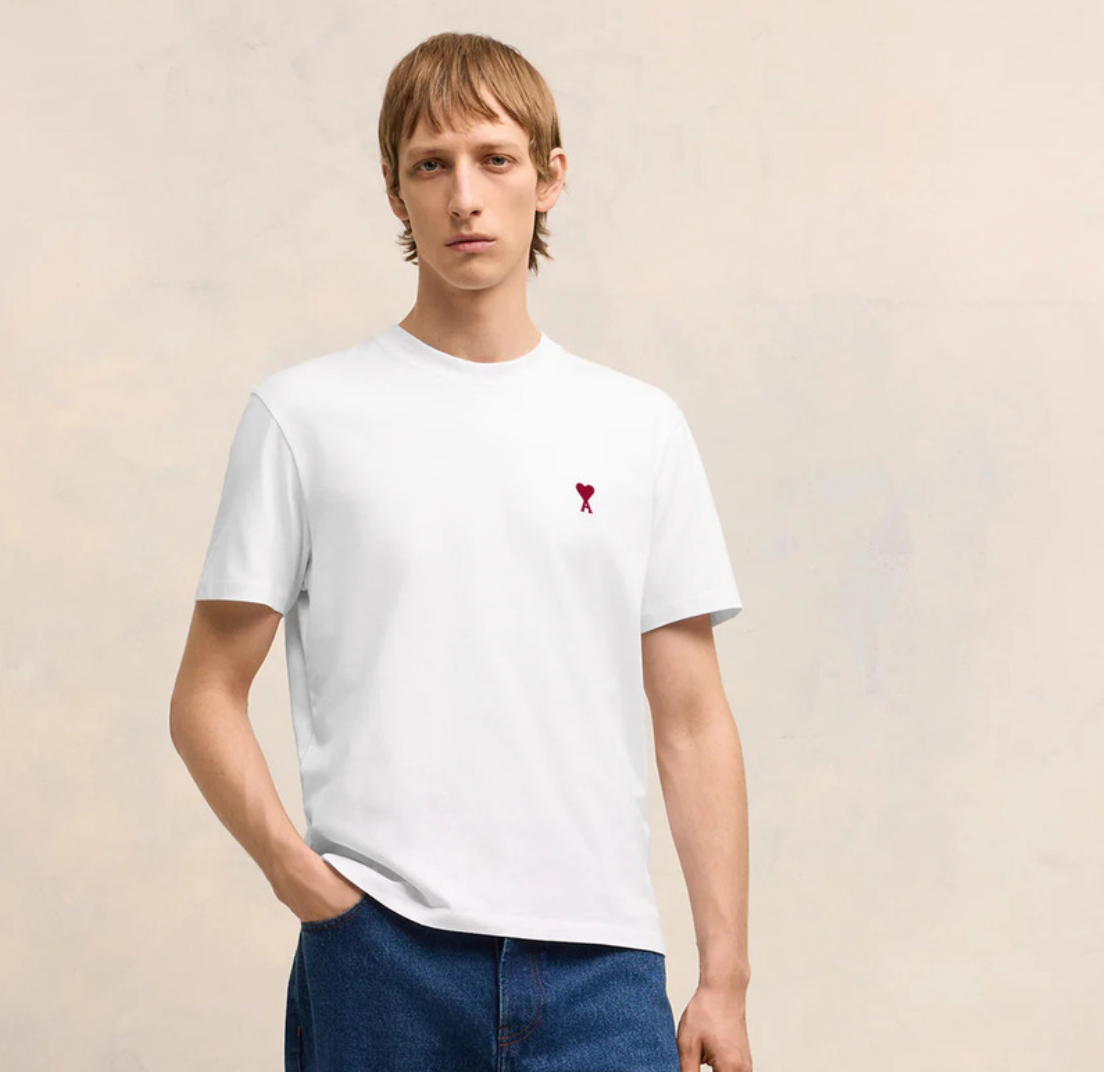 T-SHIRT BLANC AMI DE COEUR EN COTON