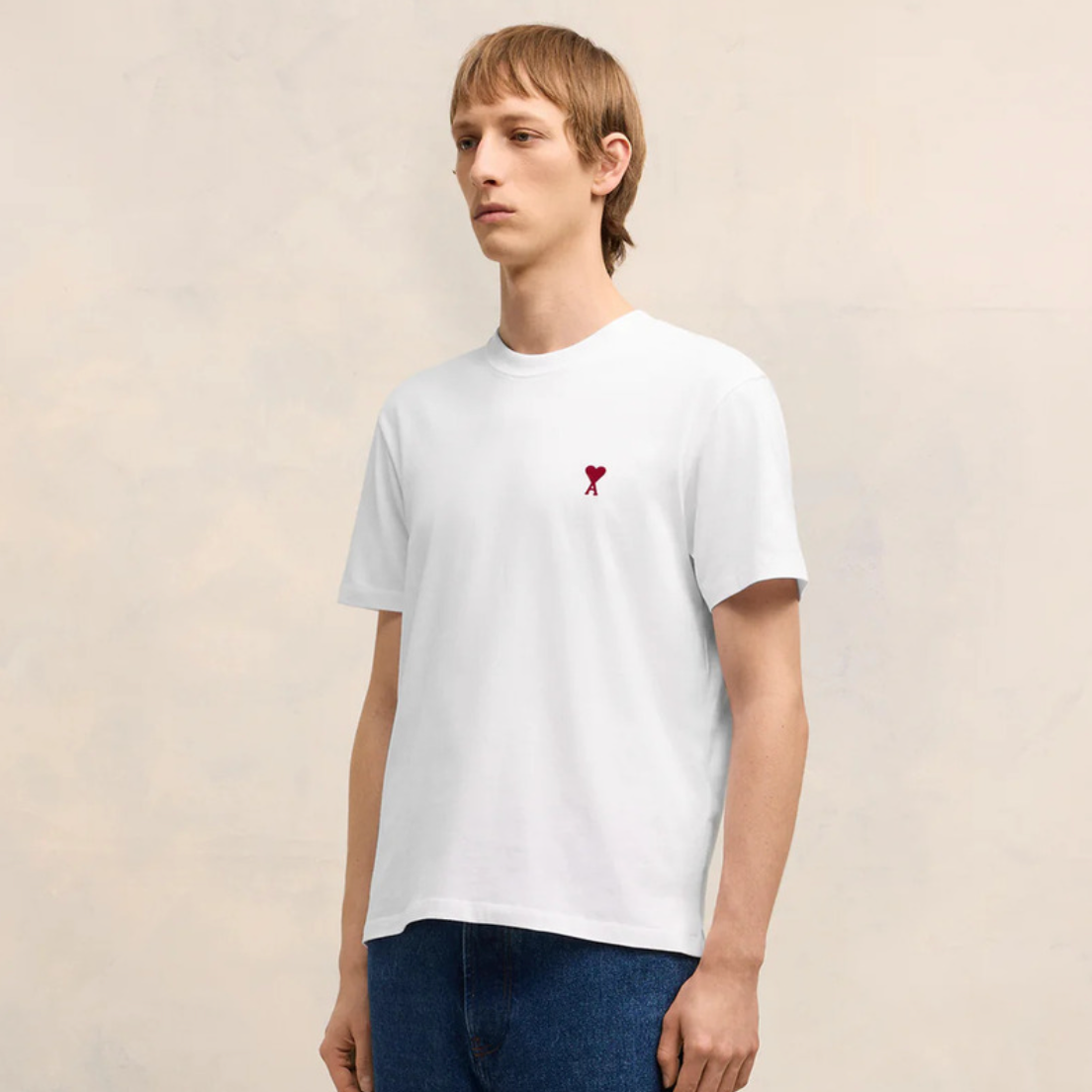 T-SHIRT BLANC AMI DE COEUR EN COTON