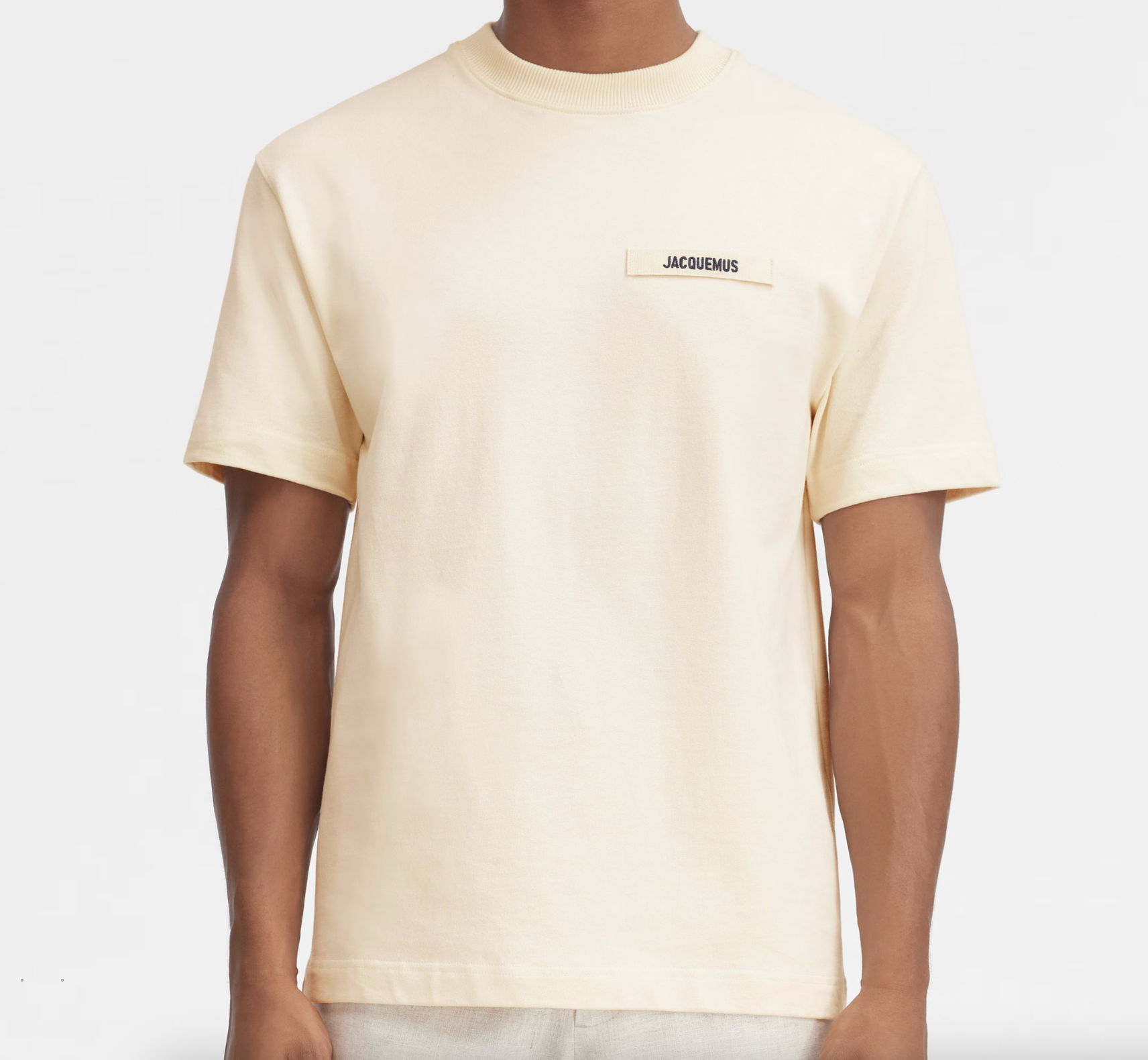 LE T-SHIRT GROS GRAIN JACQUEMUS BEIGE