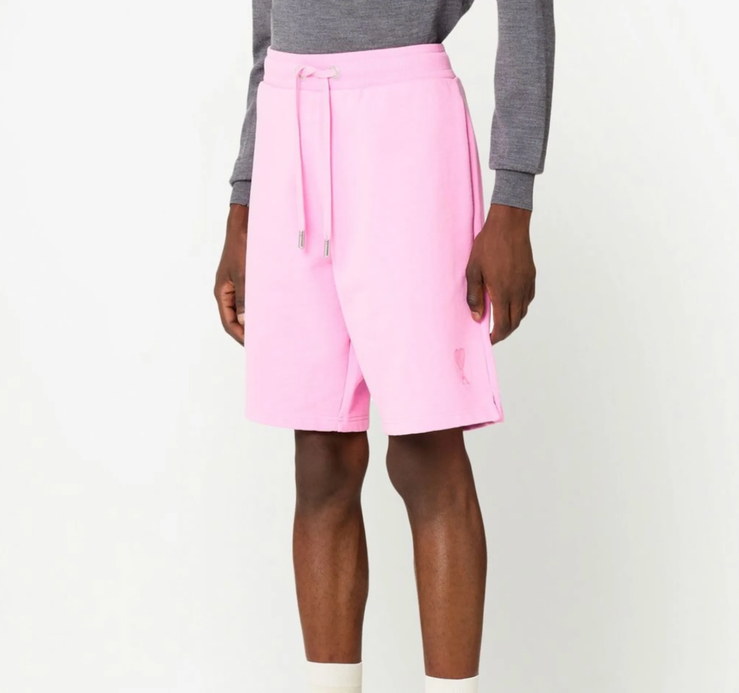 SHORT ROSE AMI DE COEUR EN COTON