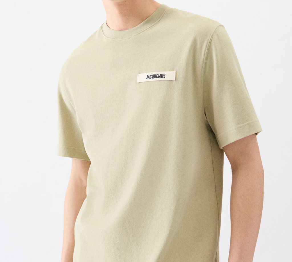 LE T-SHIRT GROS GRAIN JACQUEMUS LIGHT KHAKI