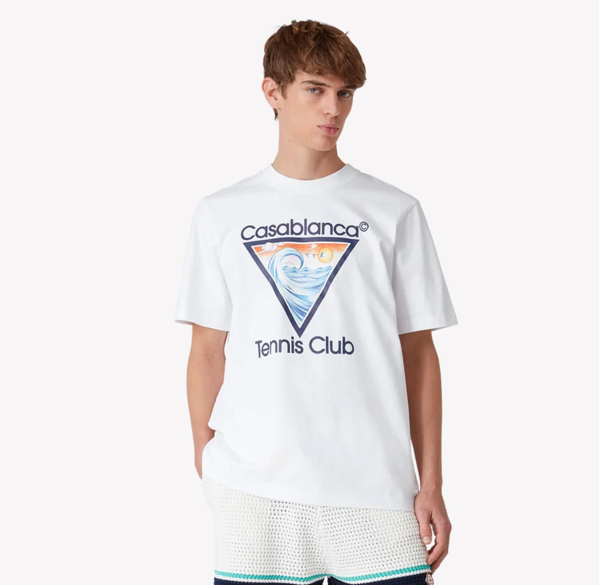 T-SHIRT CASABLANCA EX-BEACH TENNIS CLUB ICON