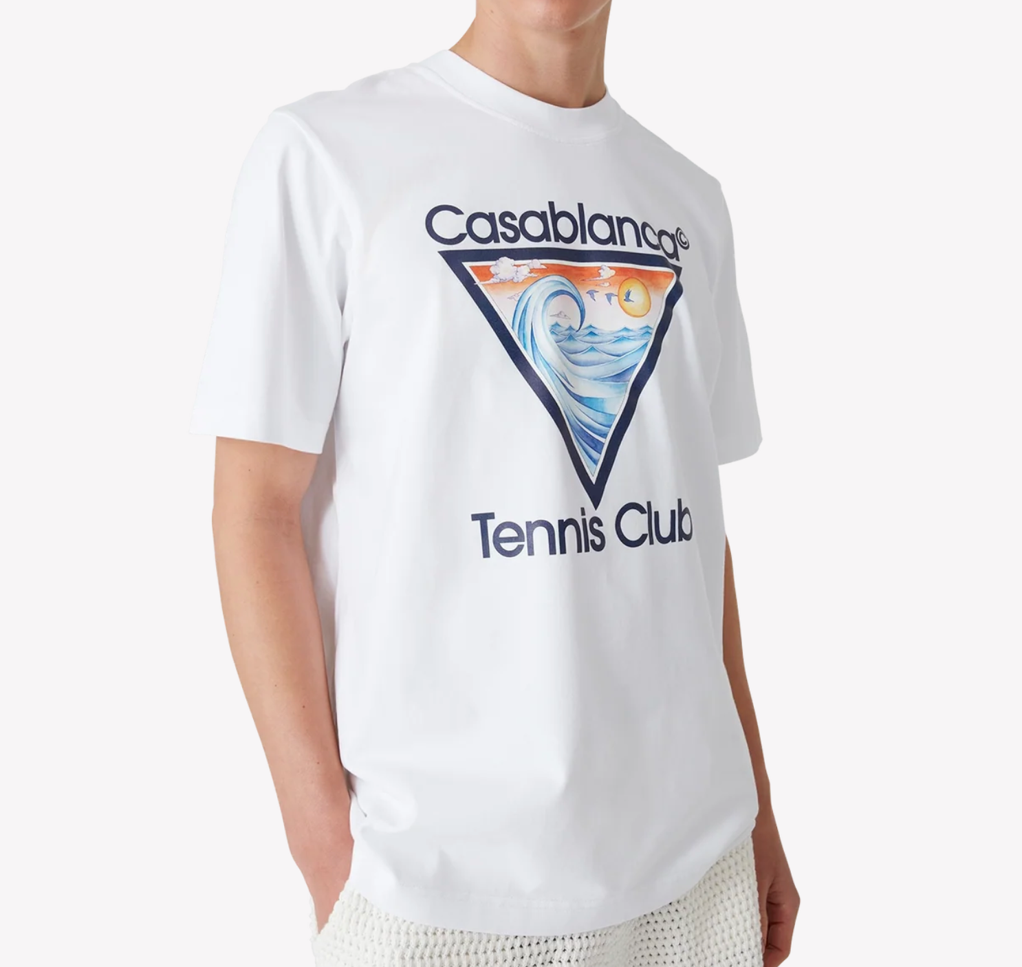 T-SHIRT CASABLANCA EX-BEACH TENNIS CLUB ICON