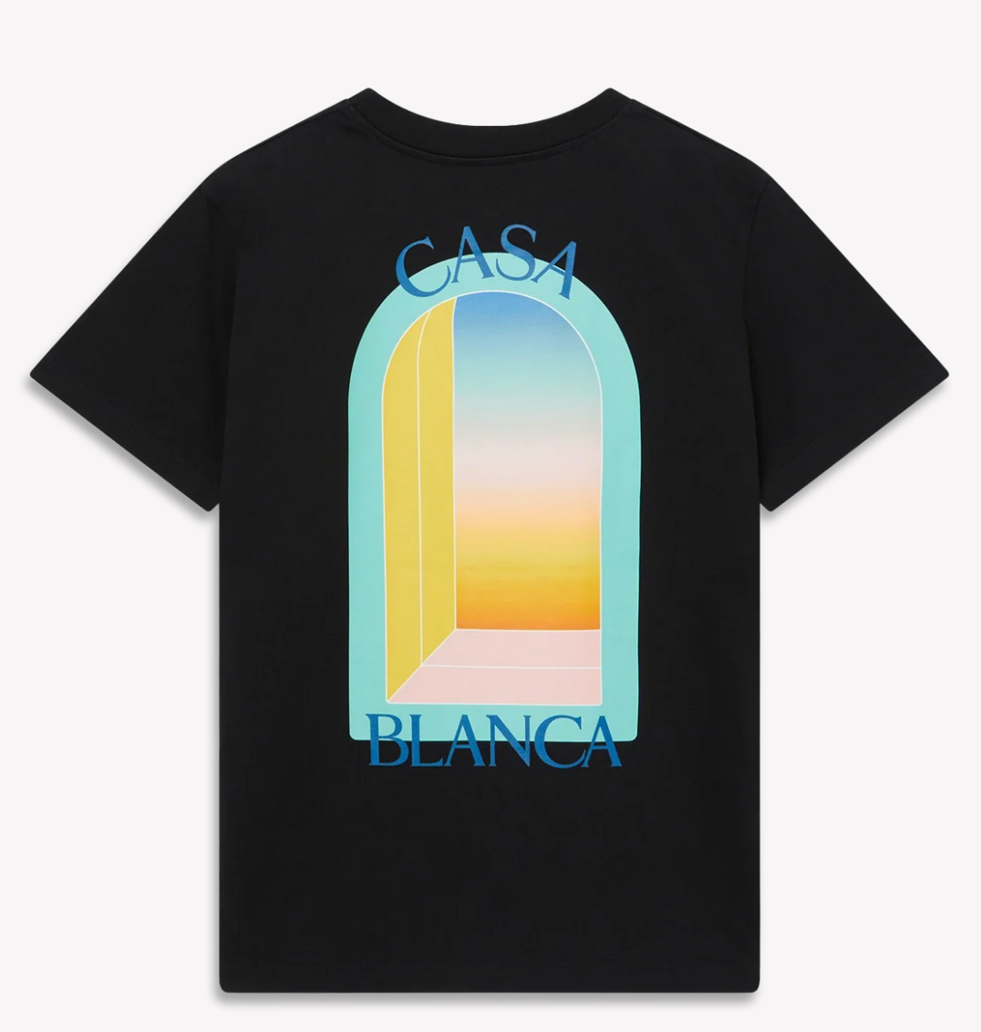 T-SHIRT CASABLANCA L'ARCHE COLORÉE NOIR